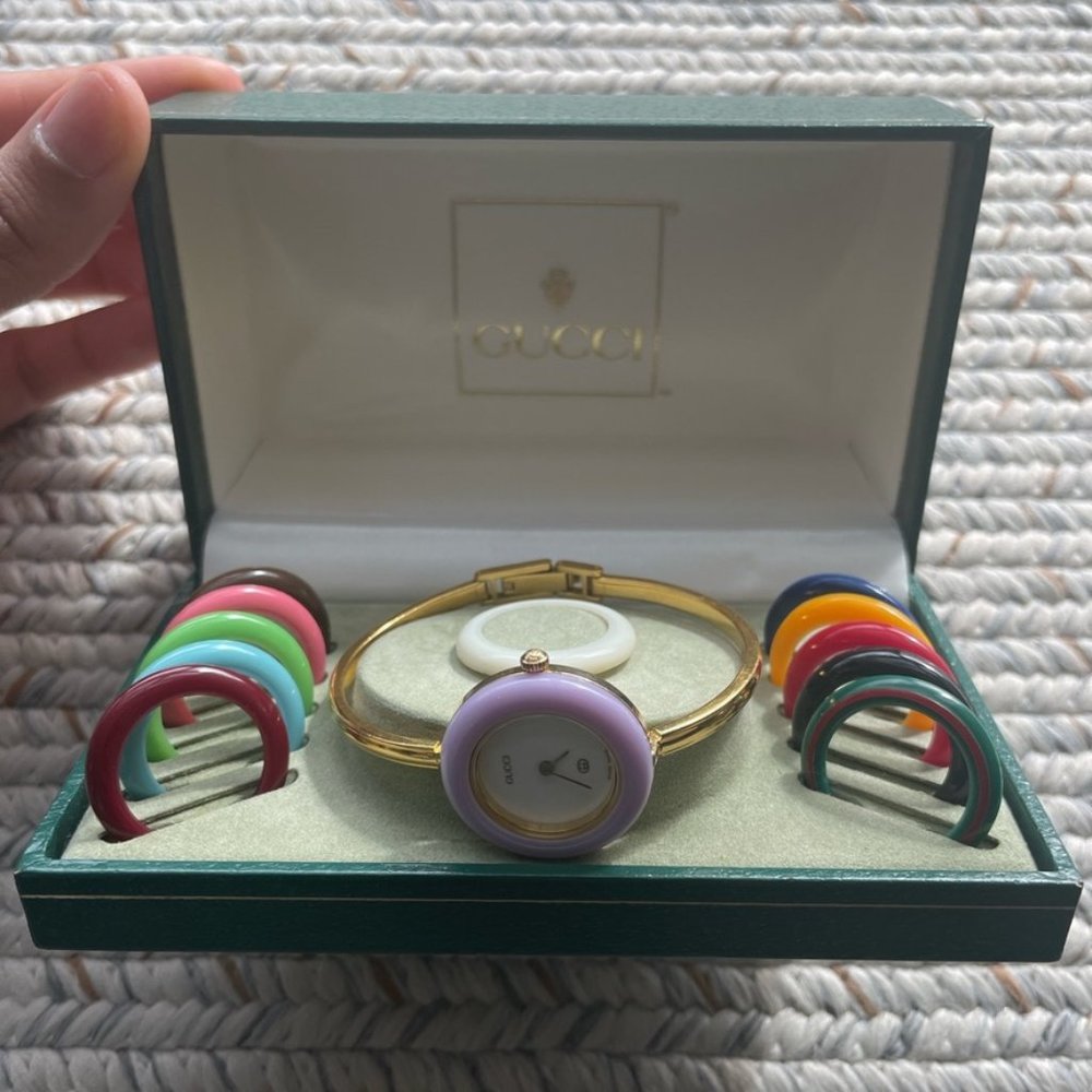 Vintage Gucci 11/12 watch Gold Bangle